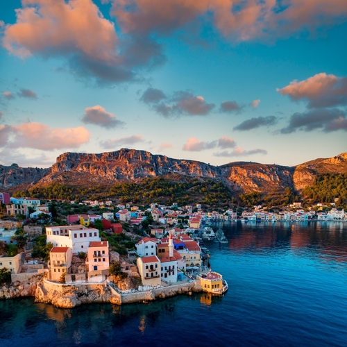 View,From,The,Drone,Of,The,Greek,Island,Of,Kastellorizo