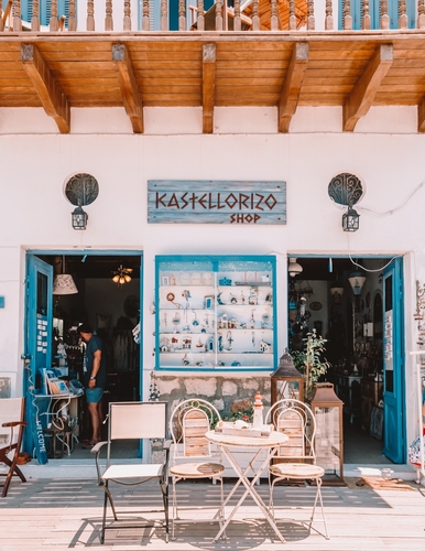Kastellorizo,Island,Greece,August,2018,,Megisti,Harbor,Greek,Village,Between