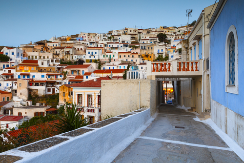 View,Of,Ioulida,Village,On,Kea,Island,In,Greece.