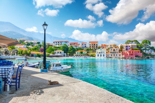Assos,Village,In,Kefalonia,,Greece