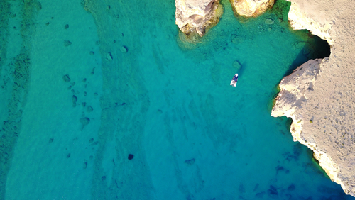 Aerial,Drone,Top,View,Photo,Of,Beautiful,Volcanic,Caves,Of