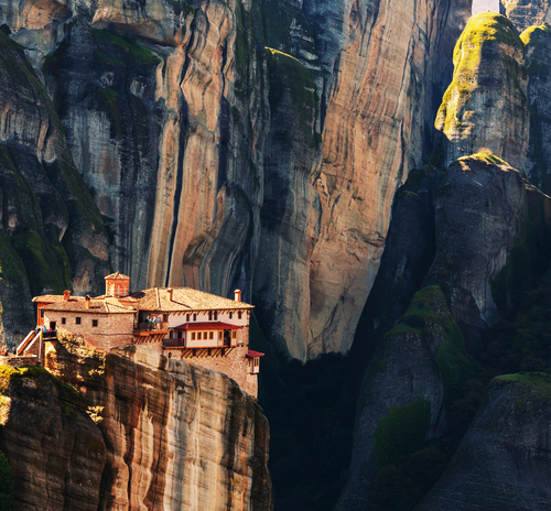 Meteora,Monasteries,In,Greece.,Instagram,Filter.