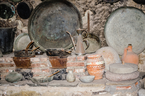 Kalambaka,,Greece,-,June,10,,2018:,Setting,The,Exhibits,Of