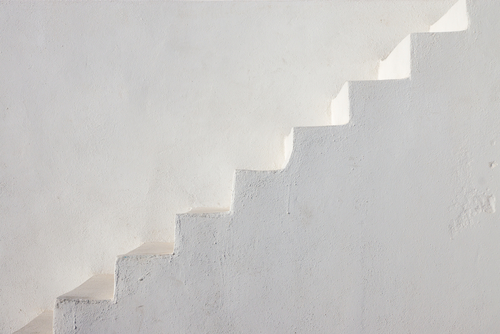 Clean,White,Stairs,Seen,On,A,Greek,Island