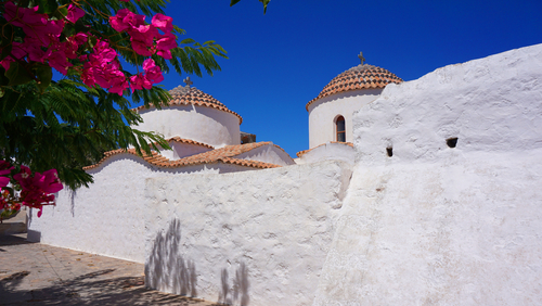 Photo,From,Picturesque,Chora,In,Island,Of,Patmos,,Dodecanese,,Greece