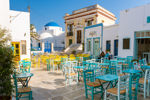 Serifos,,Greece,-,September,9,,2018:,The,Main,Square,Of