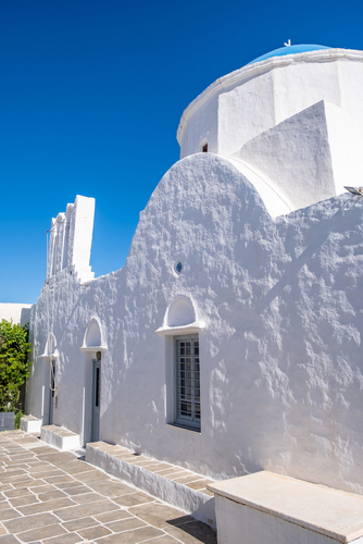 Stavros,White,Chapel,In,Sifnos,Apollonia,Town.,Church,In,A