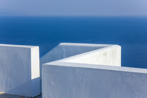 White,Walls,And,Stairs,Next,To,Orthodox,Church,On,The