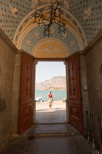 Symi,,Greece,-,September,26,,2023:,Holy,Monastery,Of,The