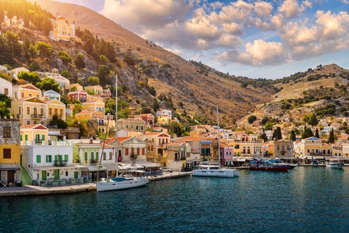 View,Of,The,Beautiful,Greek,Island,Of,Symi,(simi),With