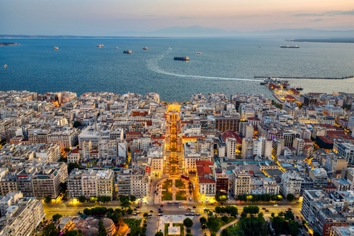 Thessaloniki,,Greece,3,August,2025,-,Panoramic,Aerial,View,Of