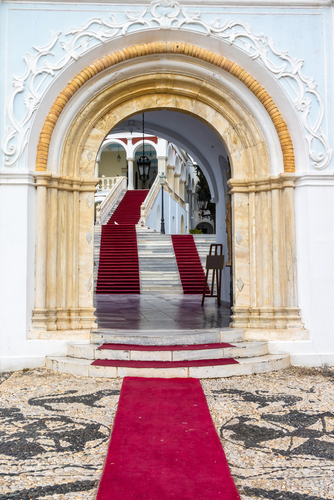 Entrance,Gate,With,Red,Carpet,To,The,Orthodox,Pilgrimage,Church