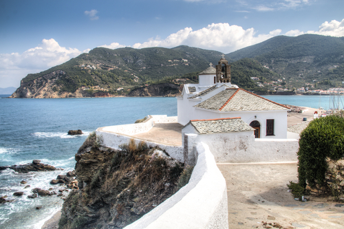 Historic,Church,In,The,Center,Of,Skopelos,Town,On,Skopelos