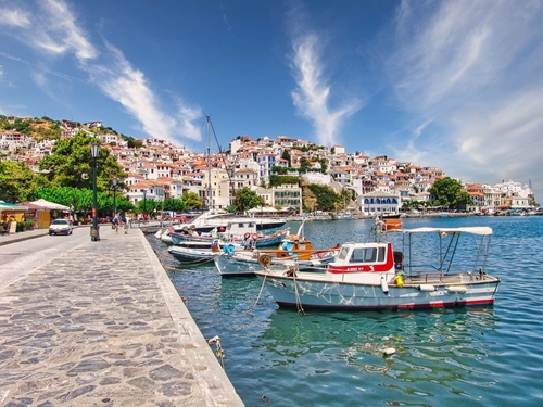 Skopelos,,Gr,-,May,10,,2022:,A,Street,View,Of